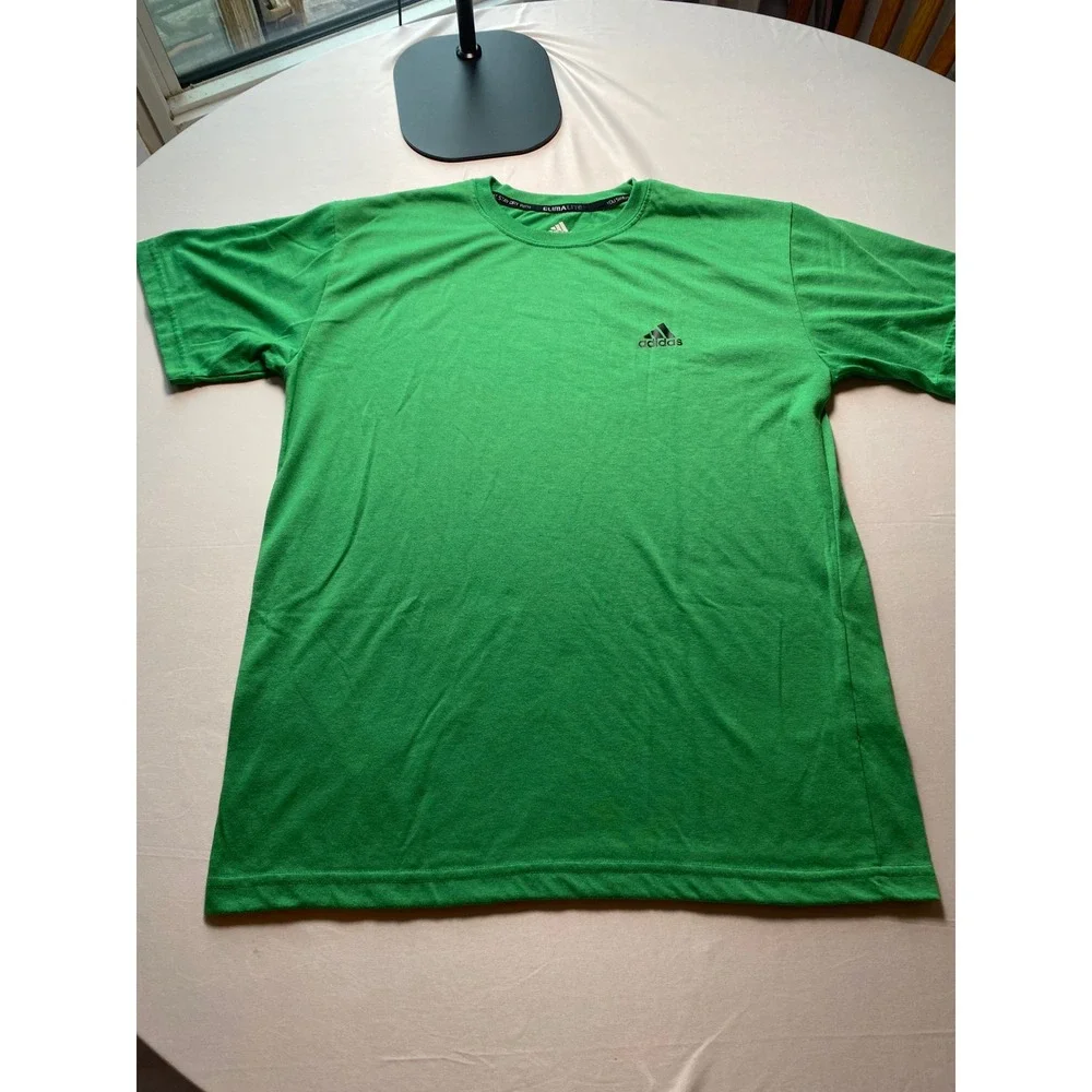 Adidas Mens Climalite Short Sleeve Performance T-Shirt Green X26670 Size M